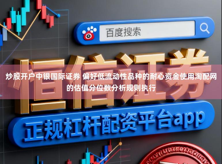 炒股开户中银国际证券 偏好低流动性品种的耐心资金使用淘配网的估值分位数分析规则执行